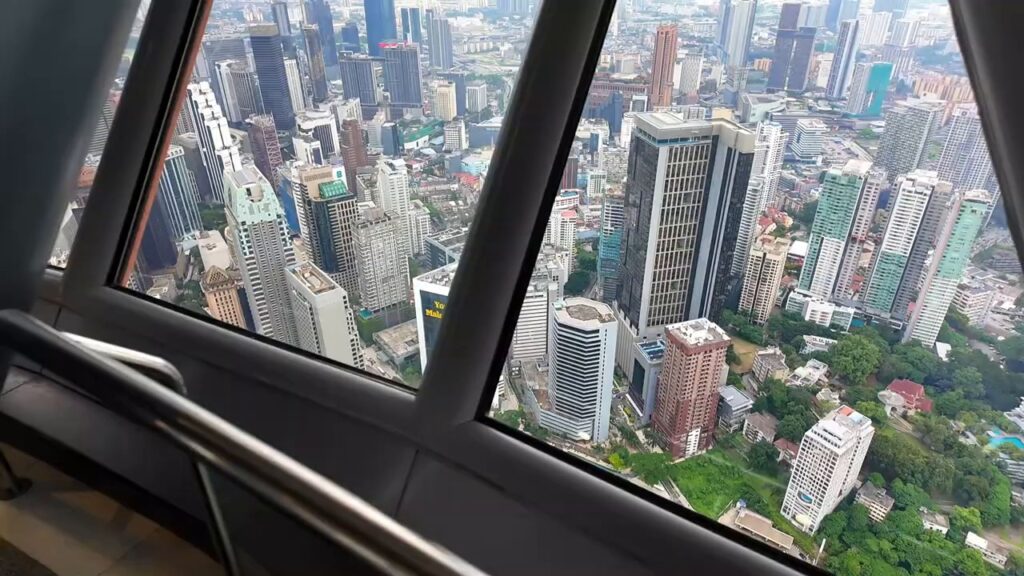 Looking down on Kuala Lumpur from KL Tower