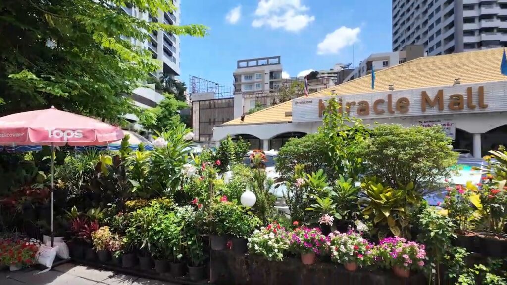 Flower stall outside Miracle Mall on Sukhumvit