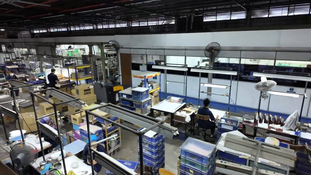 Royal Selangor pewter factory floor seen from above