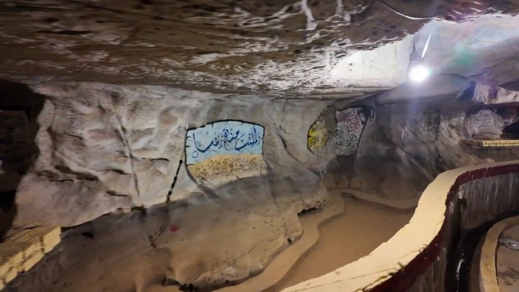 Carved cave interior at Gua Lepak cafe